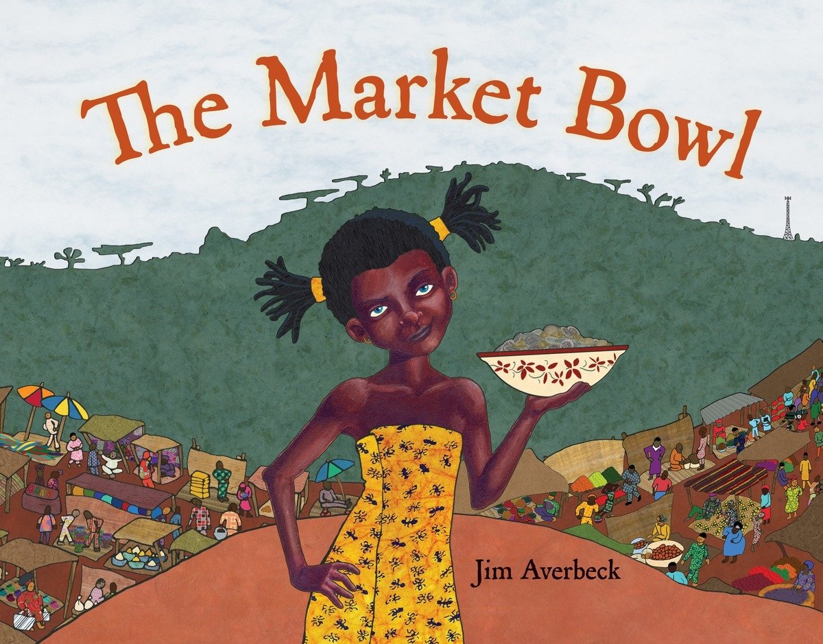 The cover image of The Market Bowl, which shows Yoyo holding a bowl full of food, her head cocked at a sassy angle.